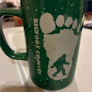 Source Unknown Green Bigfoot Mug